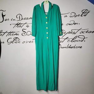 NWT Vintage 90s First Focus Green Pant Jumpsuit, 9/10
